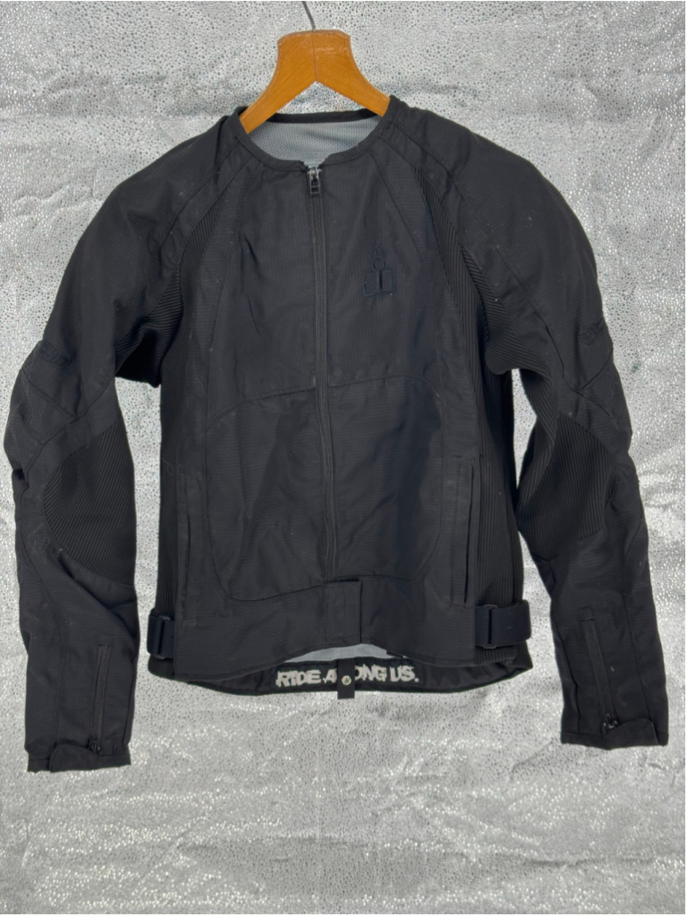 Women's Icon Merc Motorcycle Jacket Black Size M